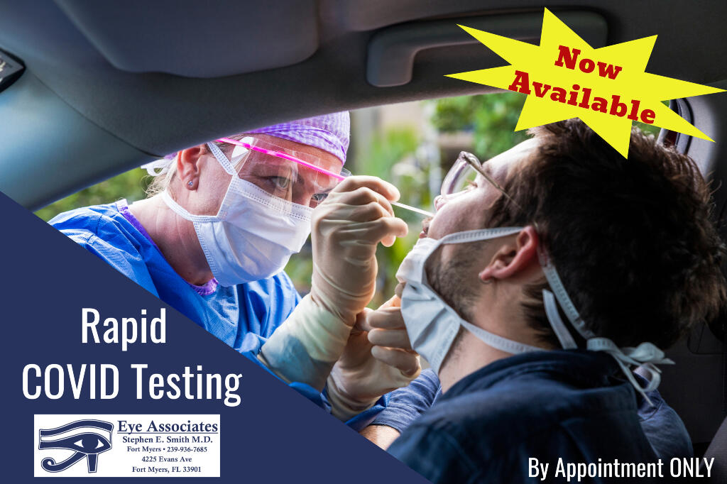 Covid Testing by Appointment at Eye Associates Fort Myers and Naples